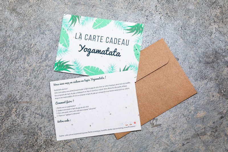Carte cadeau en papier ensemencé 25€